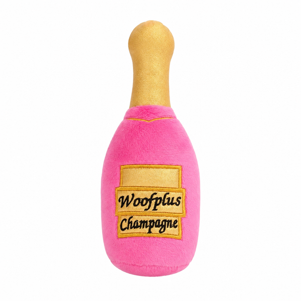 Stuffed Fuchsia Champagne Bottle