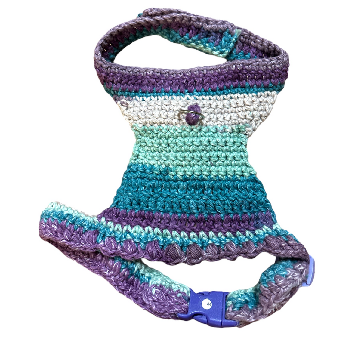 Handwoven Harness - Purple & Turquoise Medium