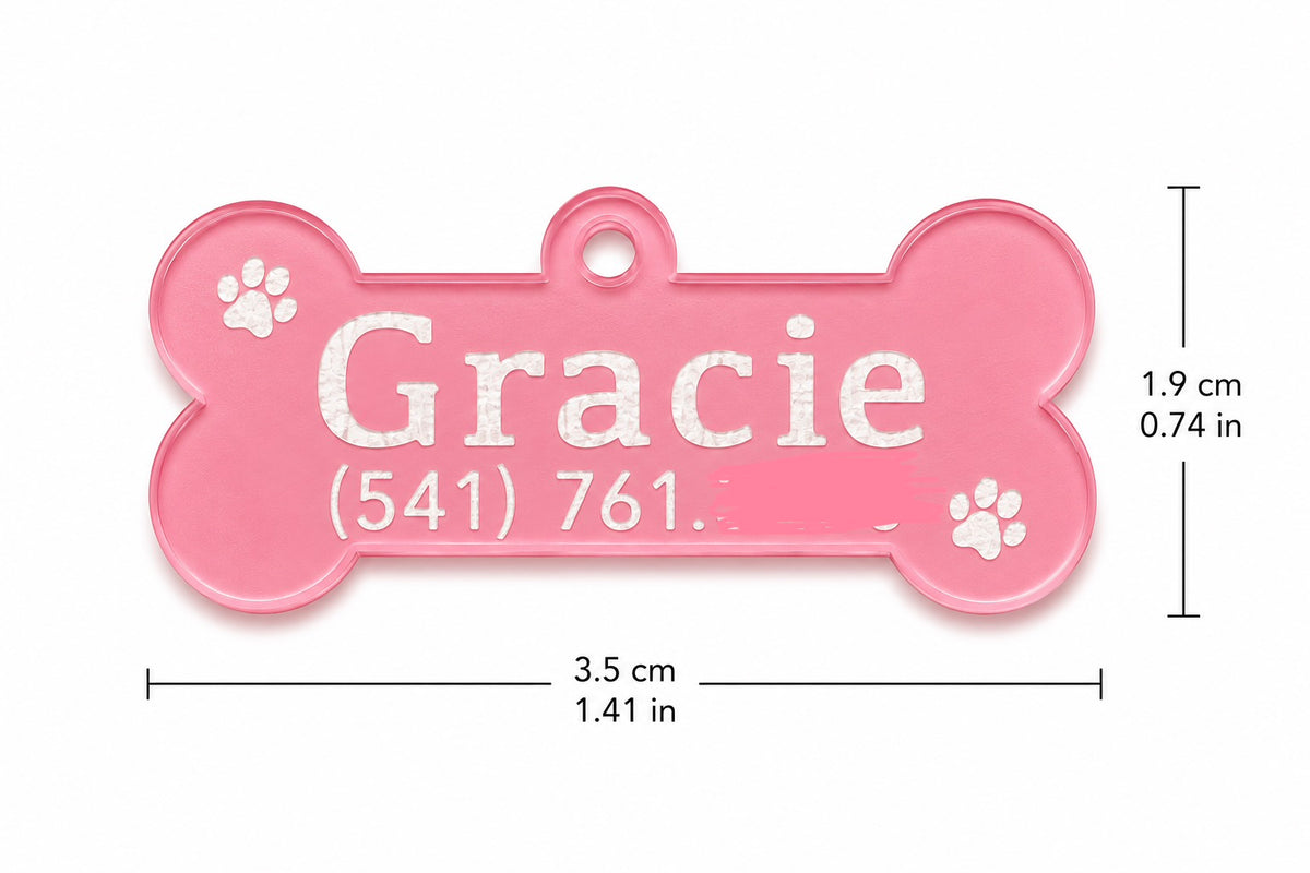 Small Dog Acrylic Tags