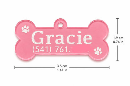 Small Dog Acrylic Tags