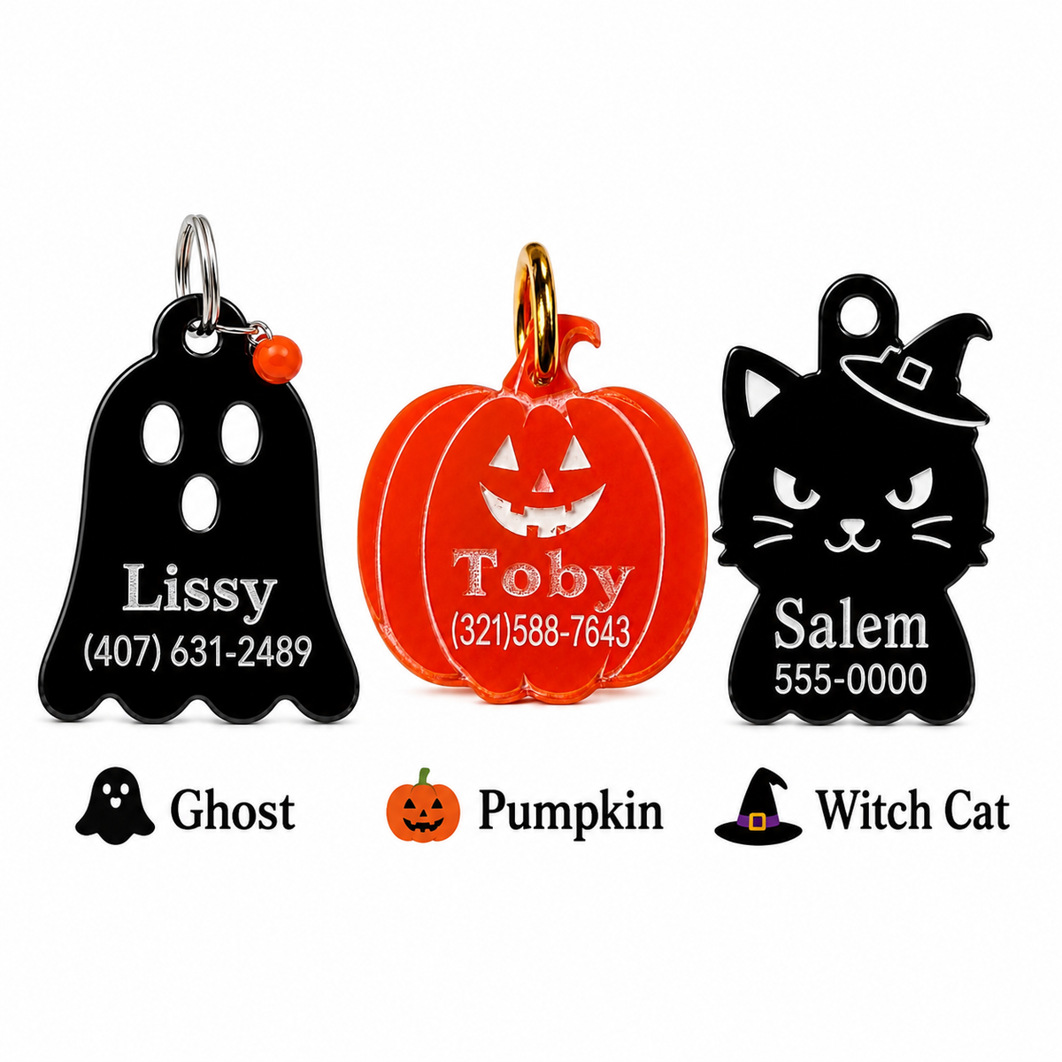 Halloween Collection – Special Edition Acrylic Pet ID Tags