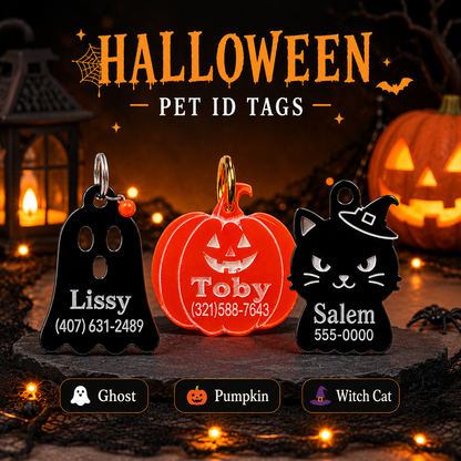 Halloween Collection – Special Edition Acrylic Pet ID Tags