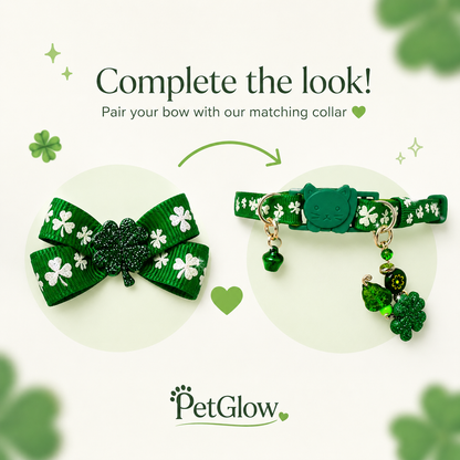 St Patrick’s Day Dog Bow