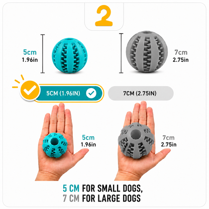 Interactive Squeaky Treat Dispensing Dog Ball