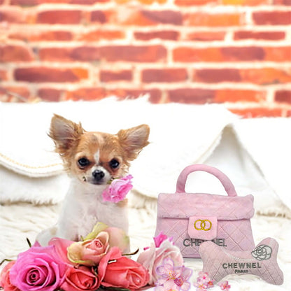 Stuffed Designer Bone - Pink