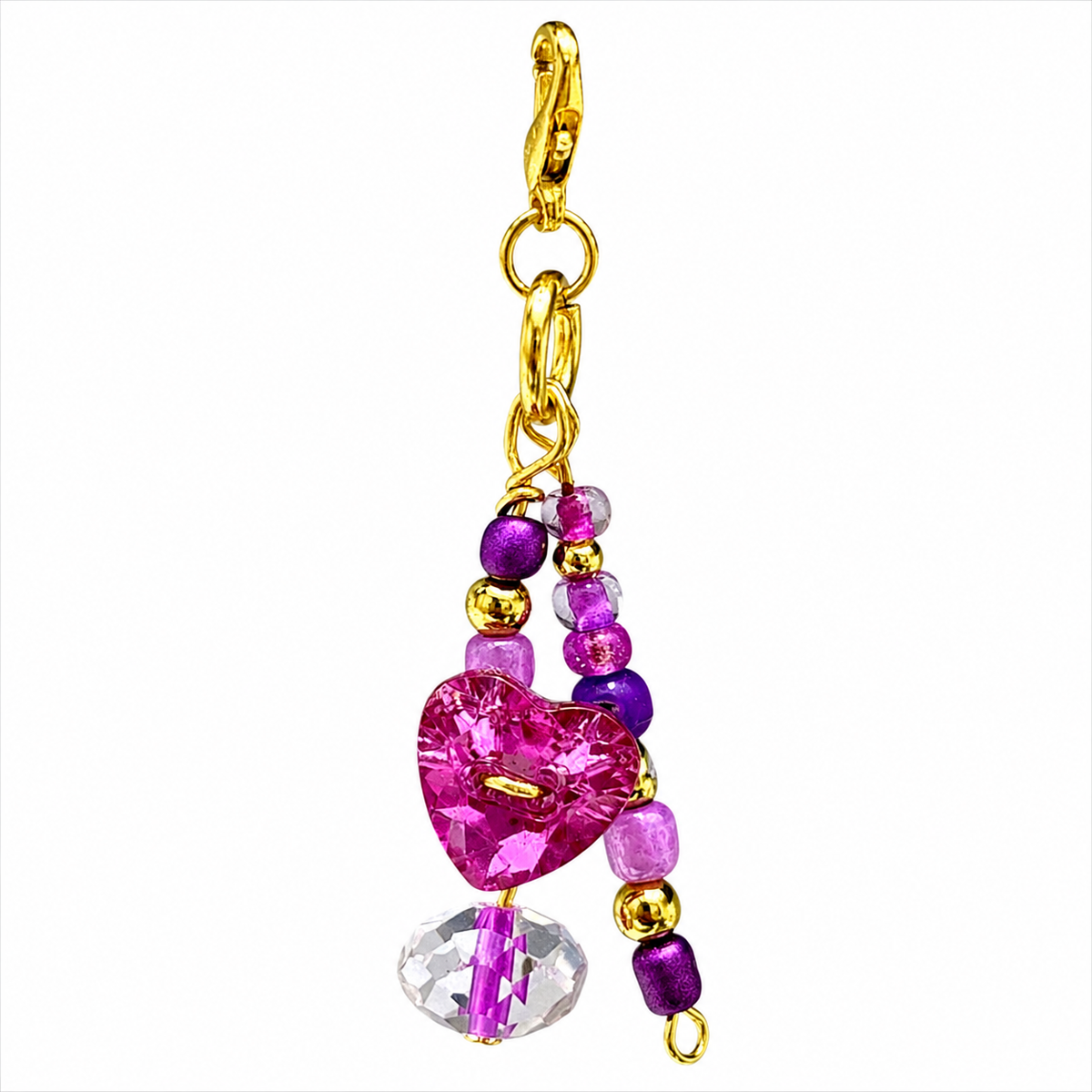 Dije de Mascota Corazón Morado