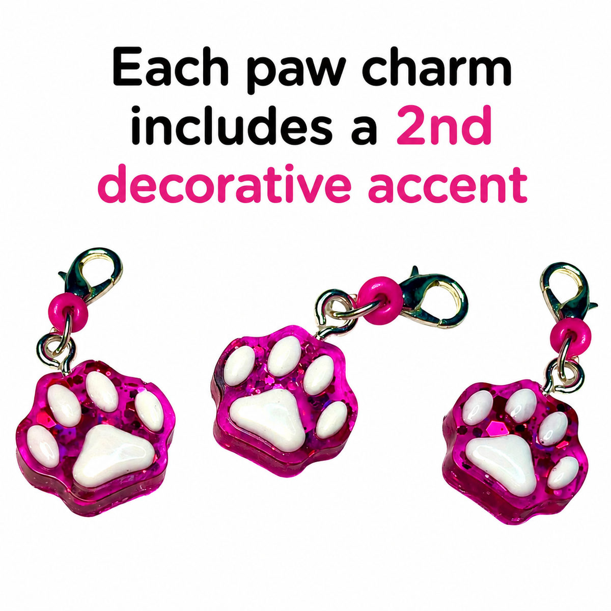Pink Paw - Charm