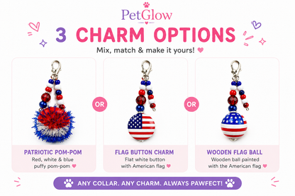 Red, White, Blue Striped - Standard Collar