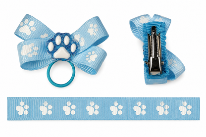 Paw Print Bow