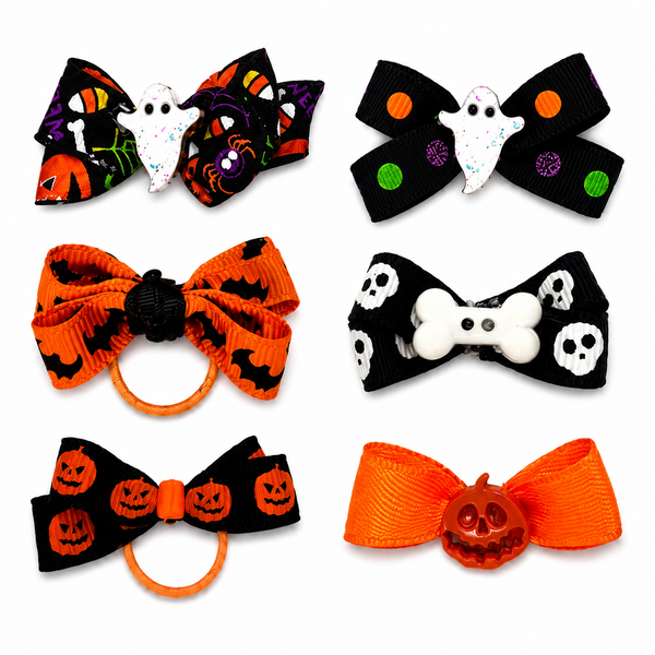 Halloween Dog Bow Collection