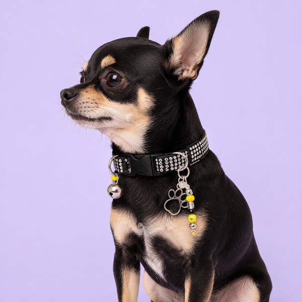 Yellow & Black Paw Charm