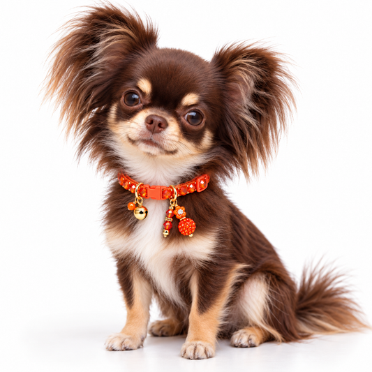 Orange Sequins Collar