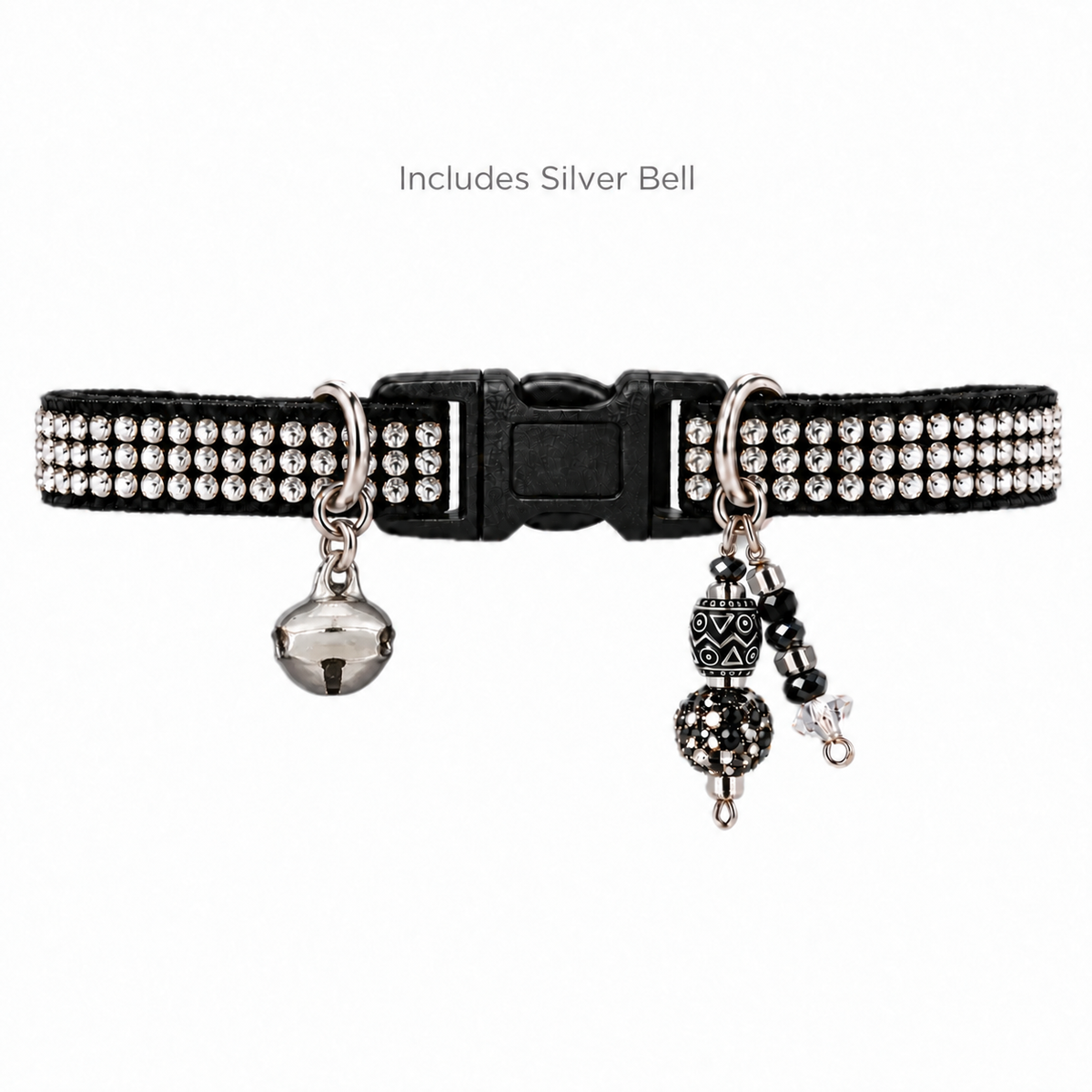 Black triple  Rhinestone Collar