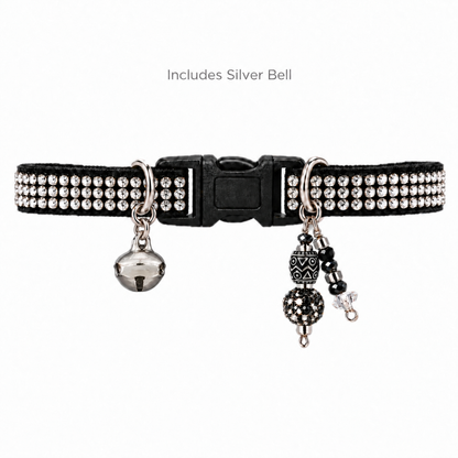 Black triple  Rhinestone Collar