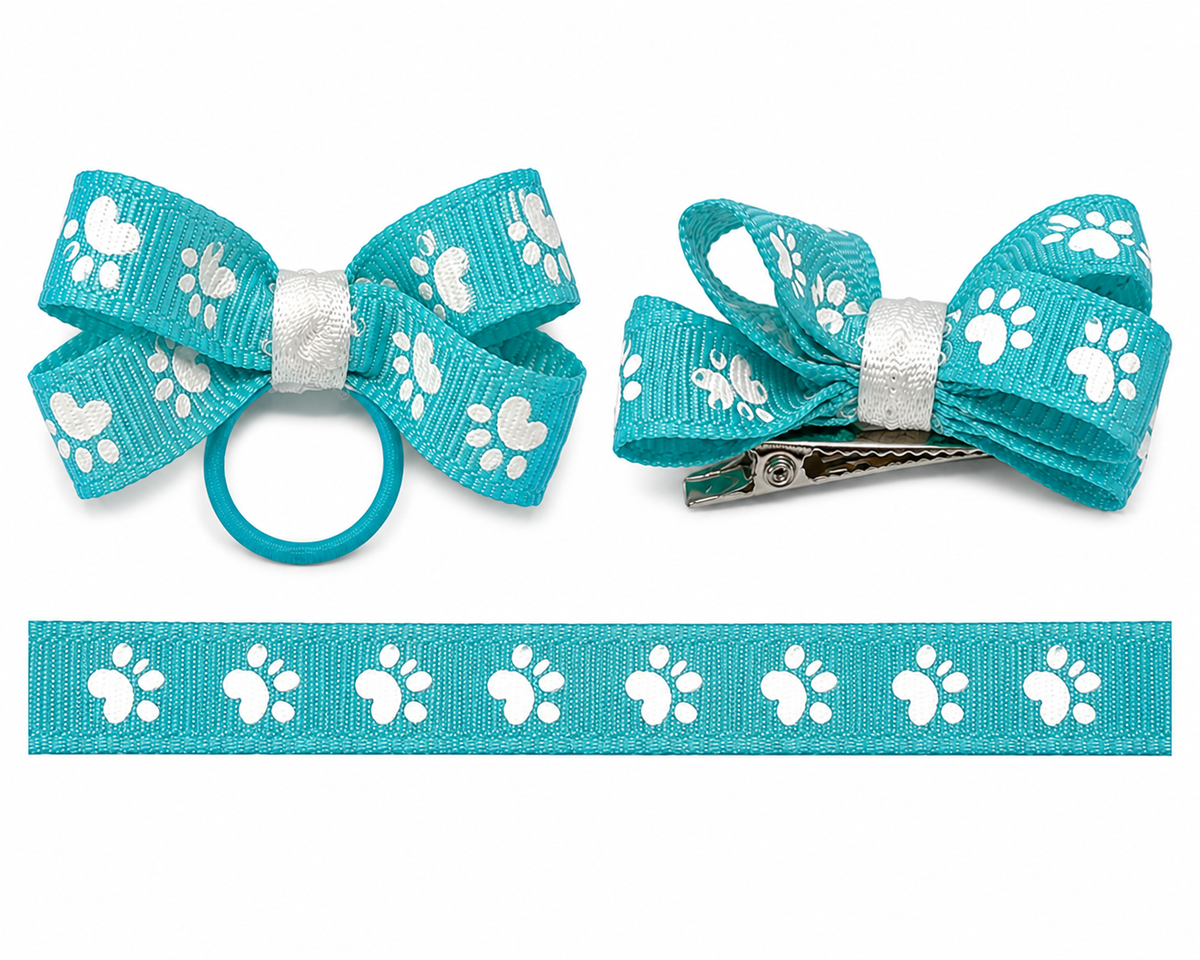 Paw Print Bow