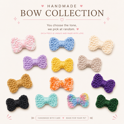 WoolBloom Clip - 2 Blue Woven Flowers