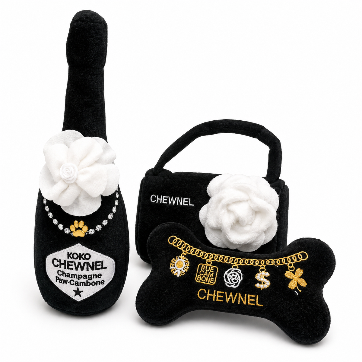 Koko Chewnel Champagne Plush Squeaky Dog Toy