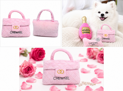 Pink Designer Handbag Plush Toy