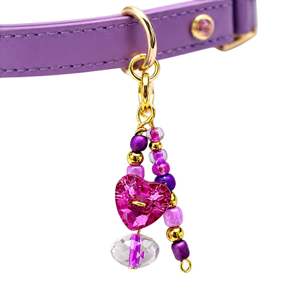 Dije de Mascota Corazón Morado