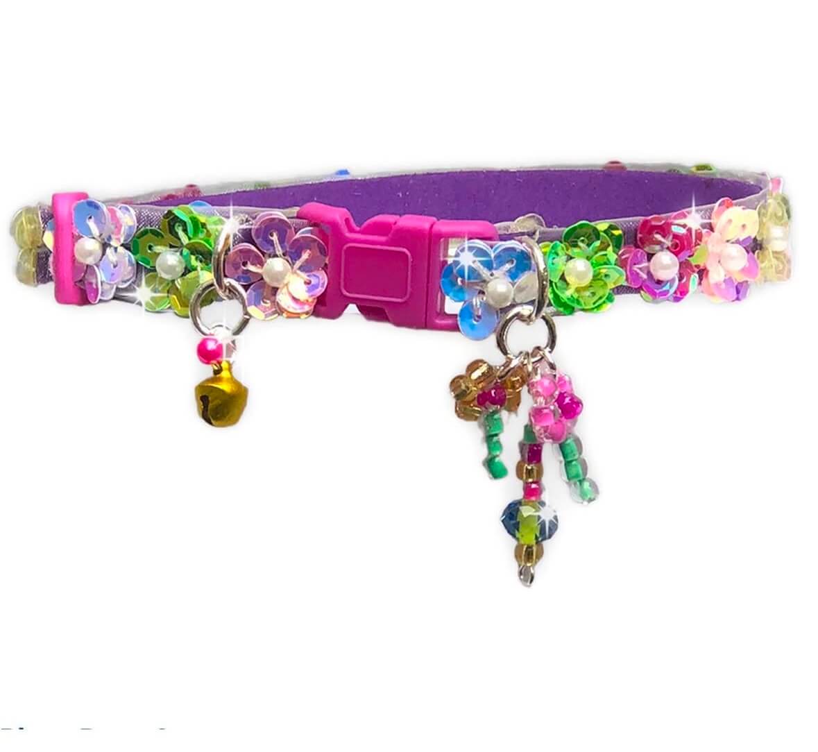 Flowers Sequins Collar