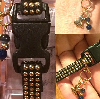 Black Collar with Gold Inlays