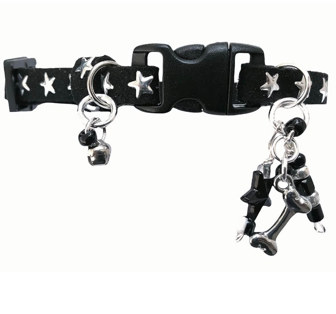 Star Black Collar with Gold Inlays