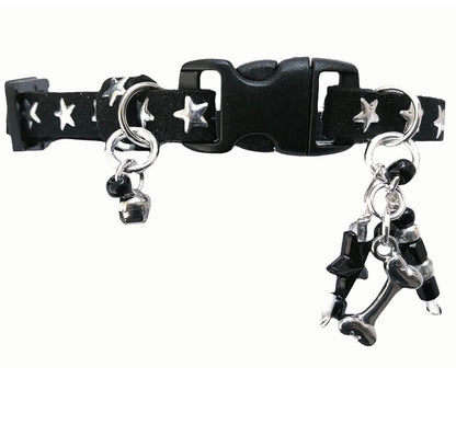 Star Black Collar with Gold Inlays