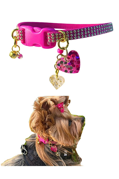 Fuchsia Collar with Gold Inlays