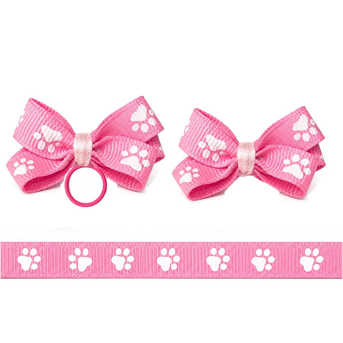 Paw Print Bow