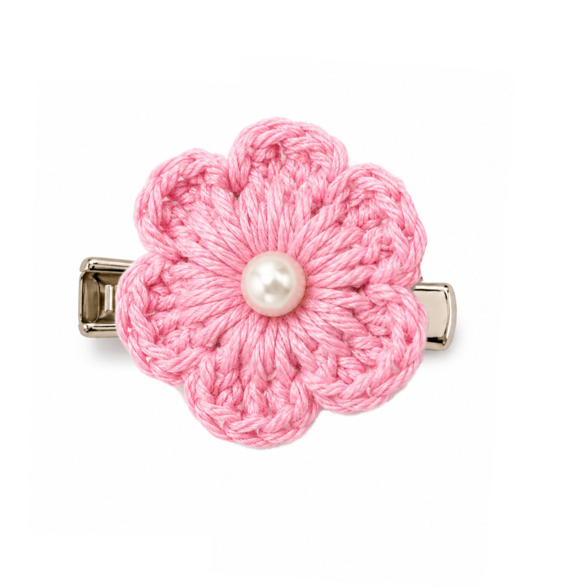 WoolBloom Clip - 2 Blue Woven Flowers