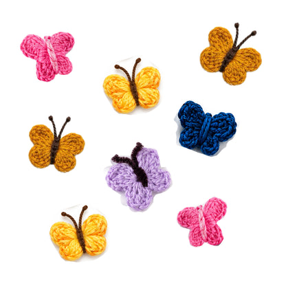 WoolBloom Clip - 2 Blue Woven Flowers