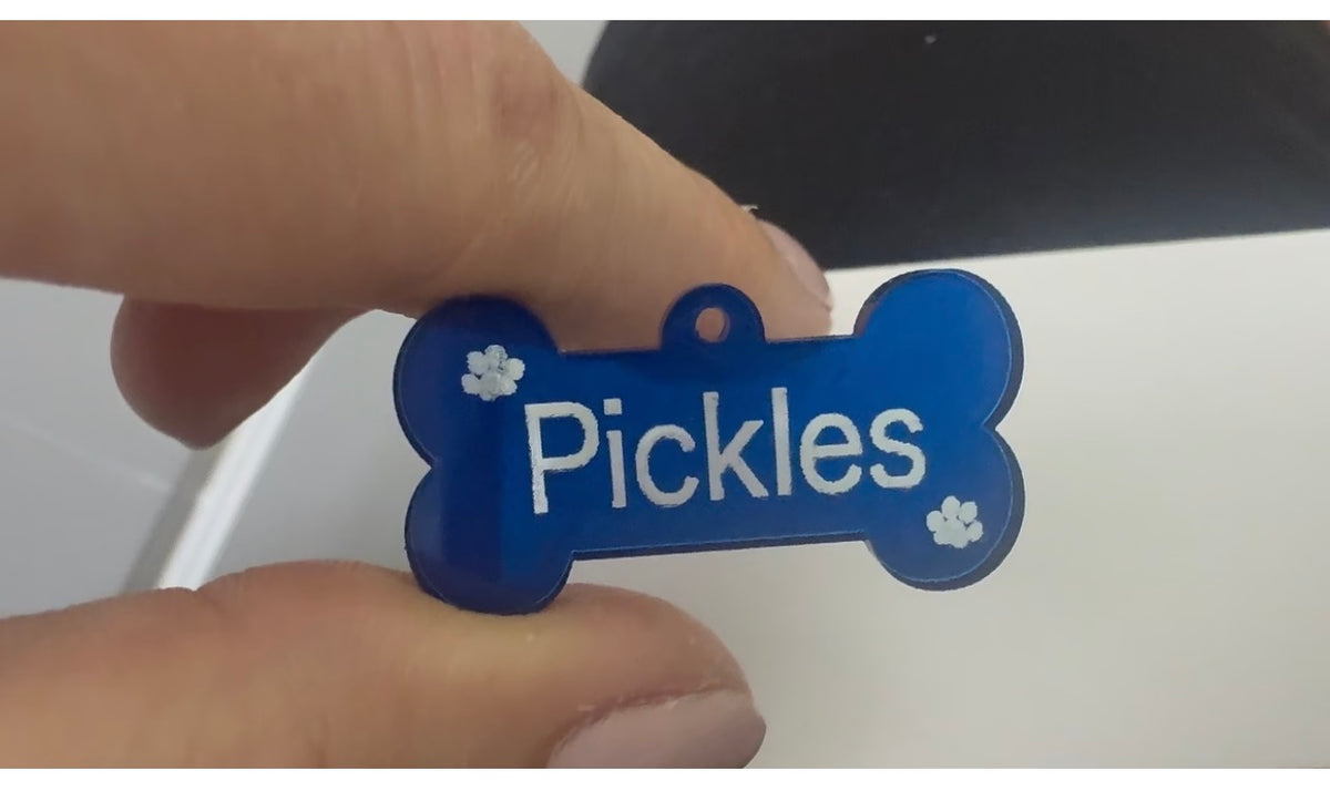 Small Dog Acrylic Tags