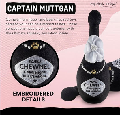 Koko Chewnel Champagne Plush Squeaky Dog Toy