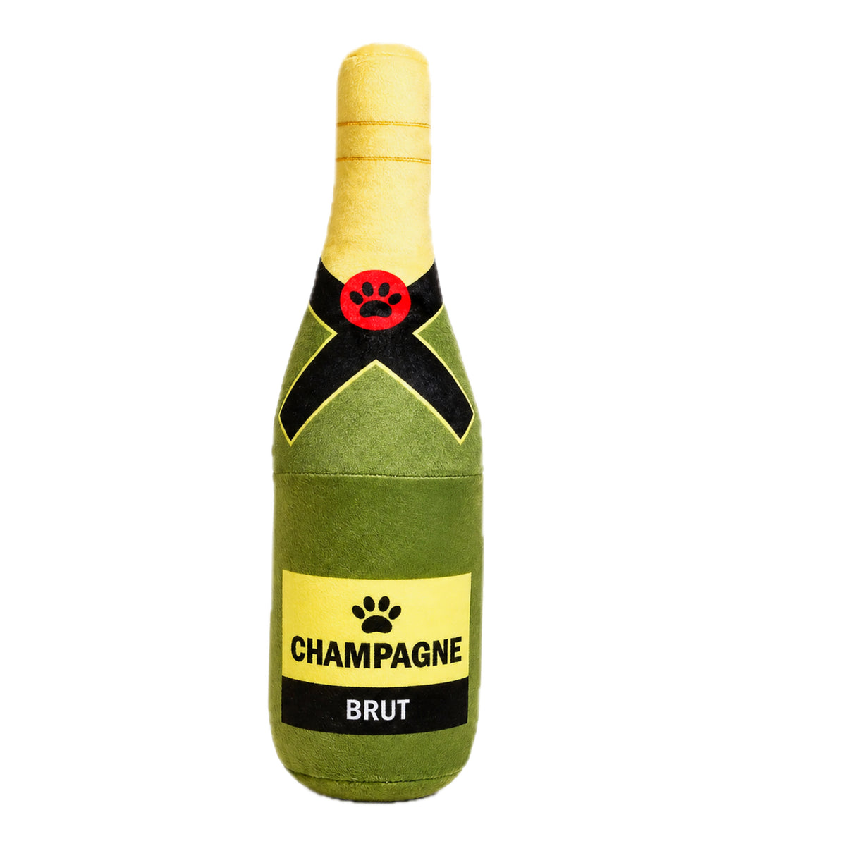Champagne Bottle Plush Squeaky Dog Toy