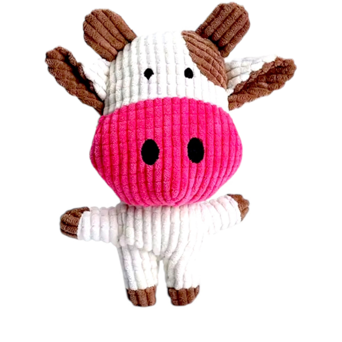 Plush Cow Squeaky Dog Toy
