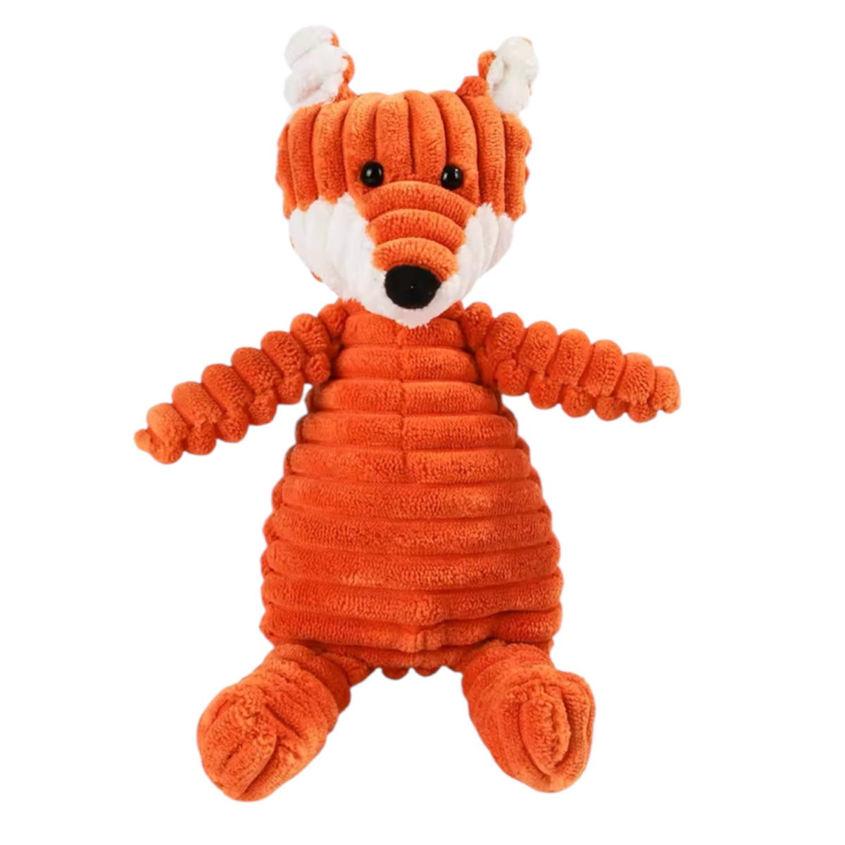 Plush Fox Squeaky Dog Toy