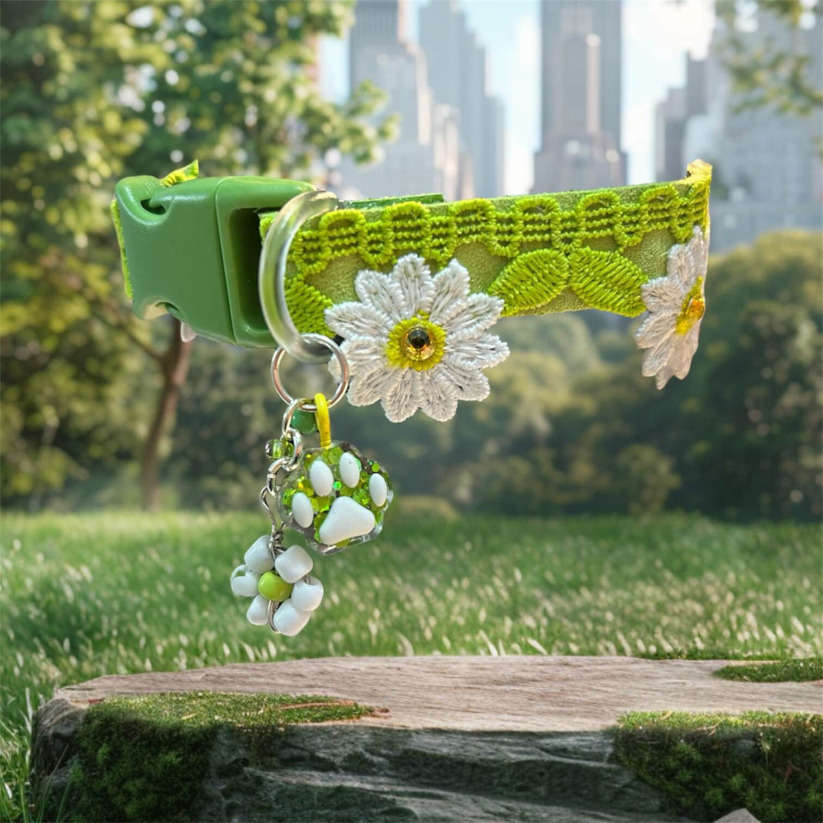 Floral & Stones - Green 01