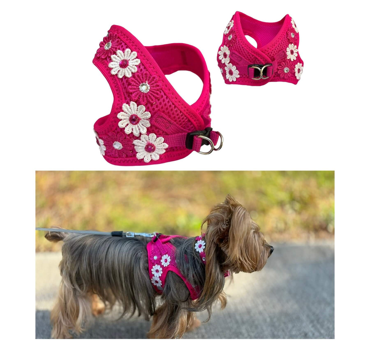 Conjunto Floral Fucsia