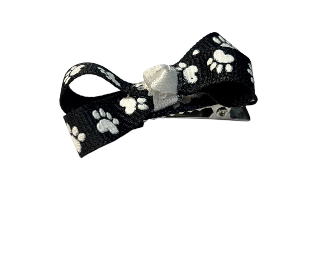 Paw Print Bow