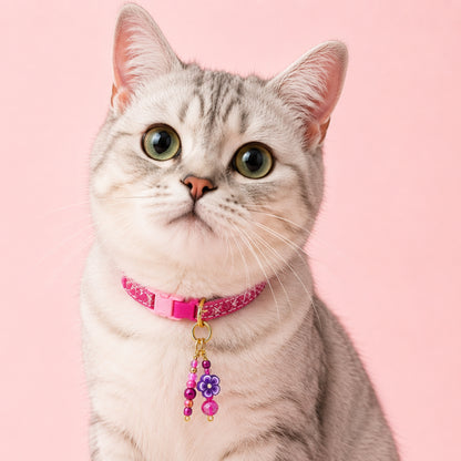Purple Flower Pet Charm