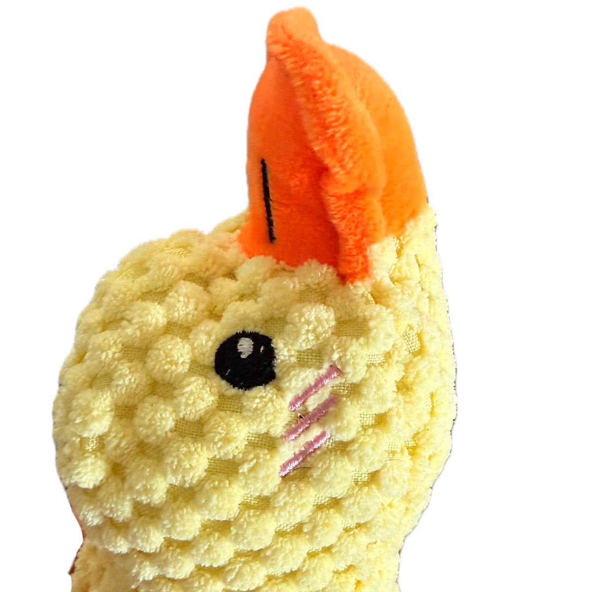 Yellow Duck Squeaky Plush Dog Toy