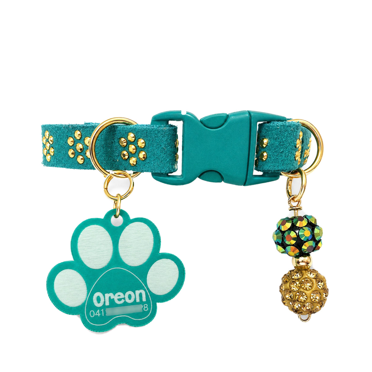 Turquoise 5pts Collar with Gold Inlays
