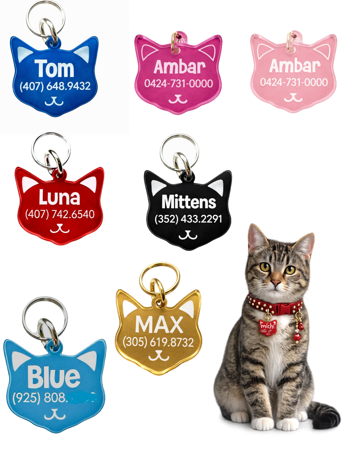 Cat Acrylic Tag