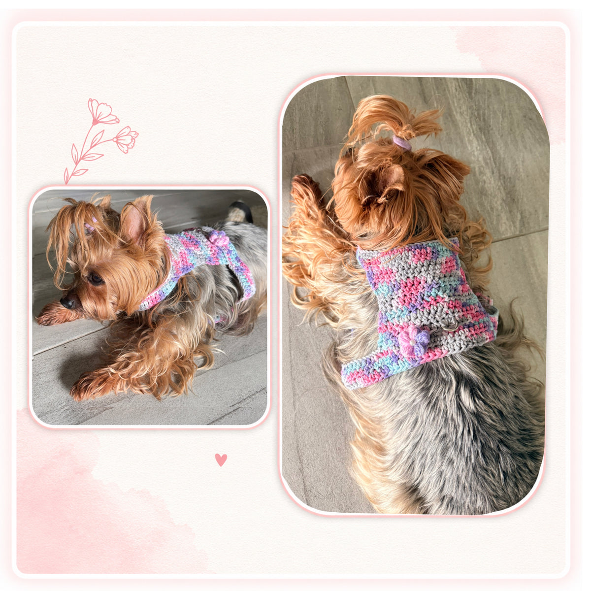 Handwoven Harness - Pastel Colors Small