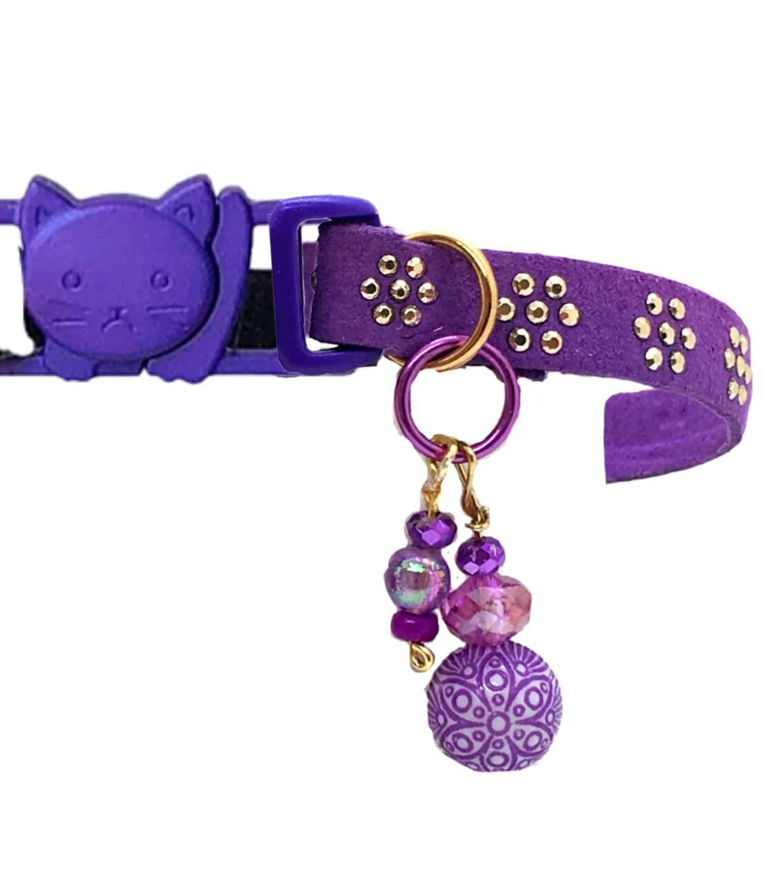 Purple 5pts Collar with Gold Inlays