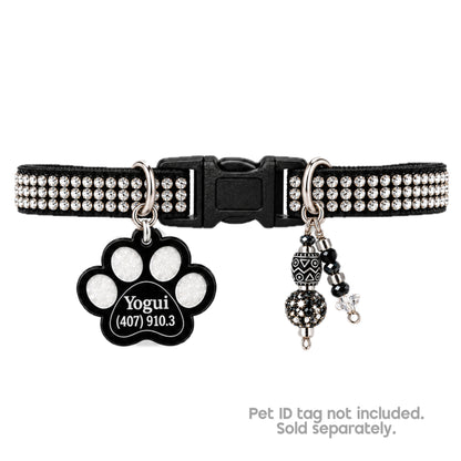 Black triple  Rhinestone Collar