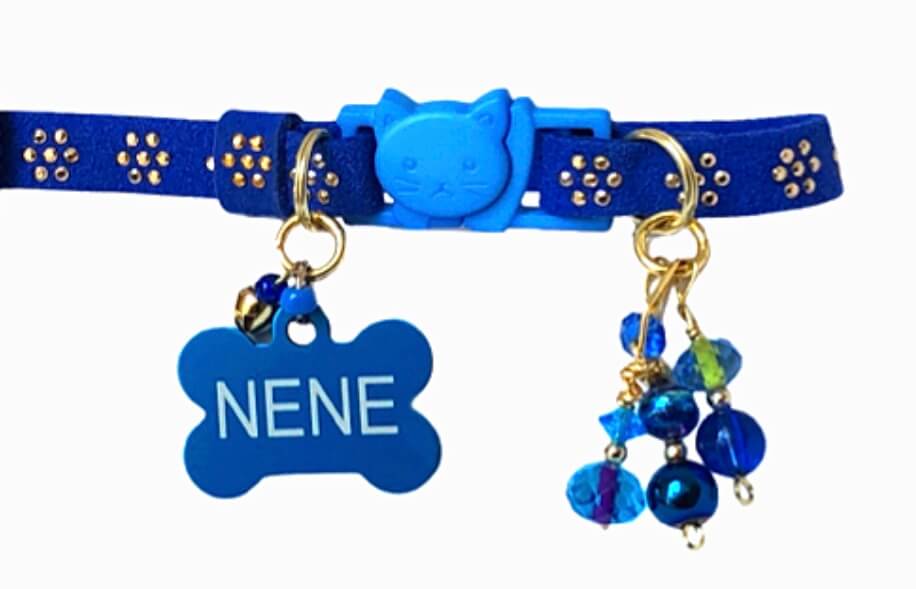 Blue 5pts Collar with Gold Inlays