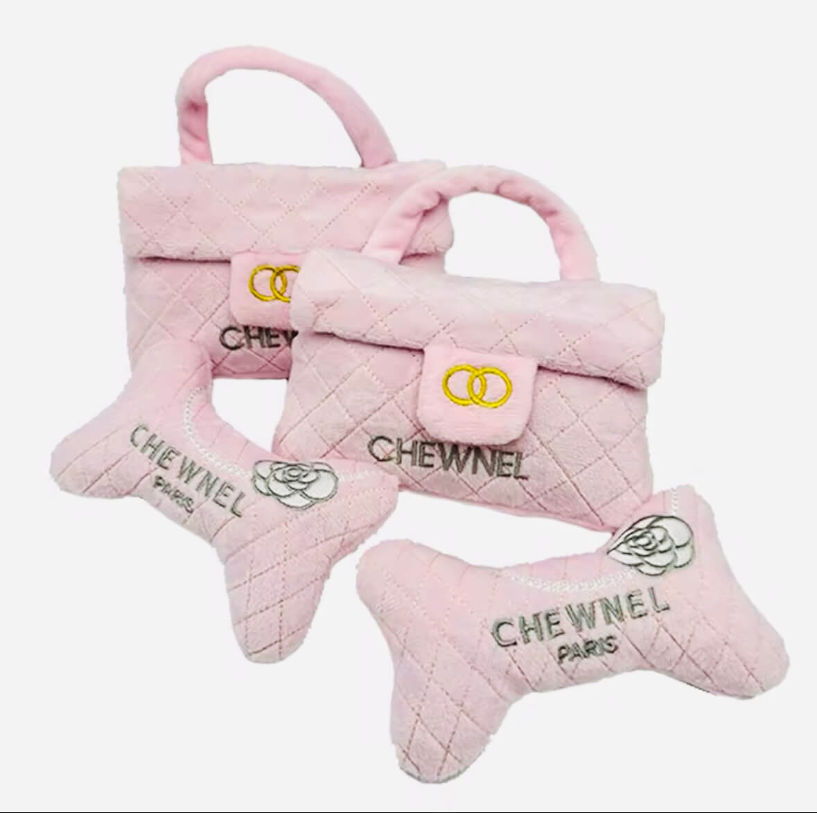 Stuffed Designer Bone - Pink