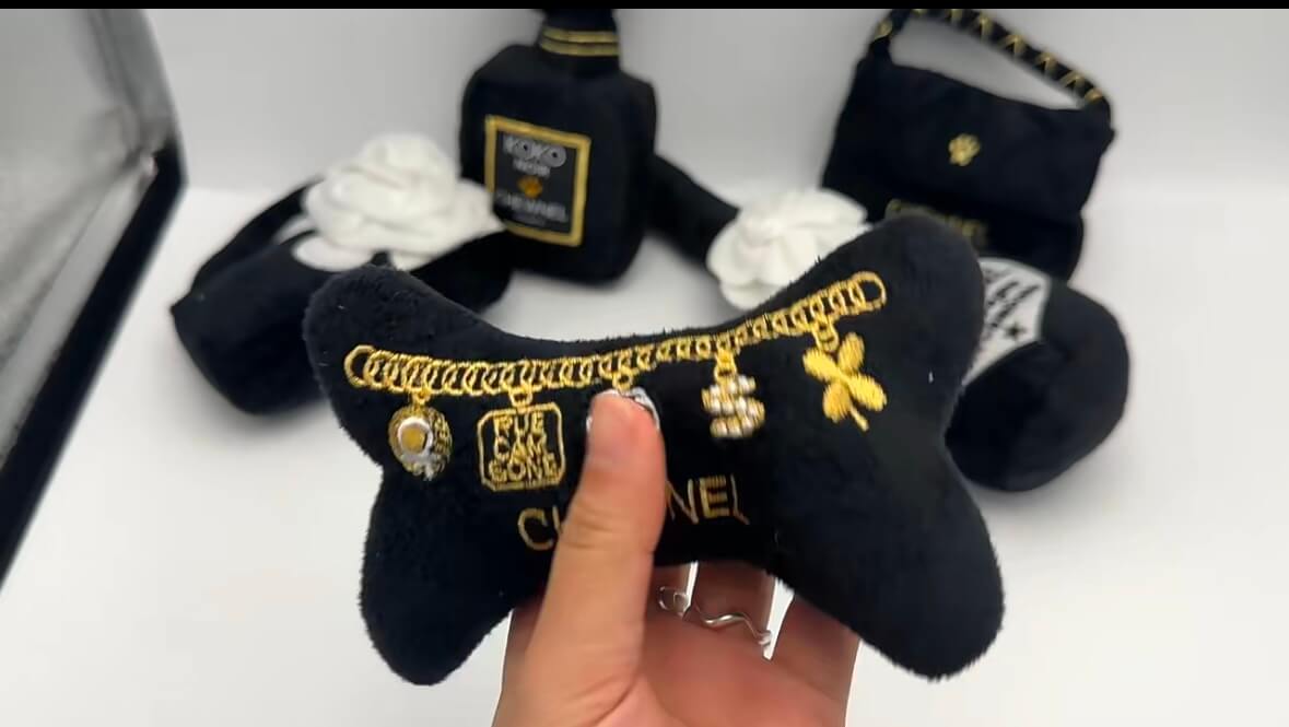 Stuffed Designer Bone - Black