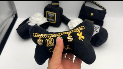 Stuffed Designer Bone - Black